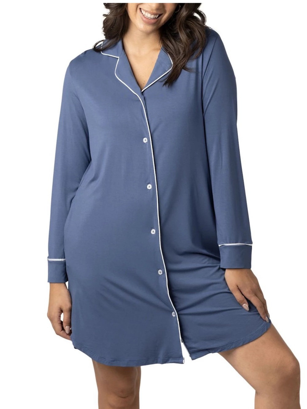Maternity Kindred Bravely Clea Long Sleeve Sleep Shirt